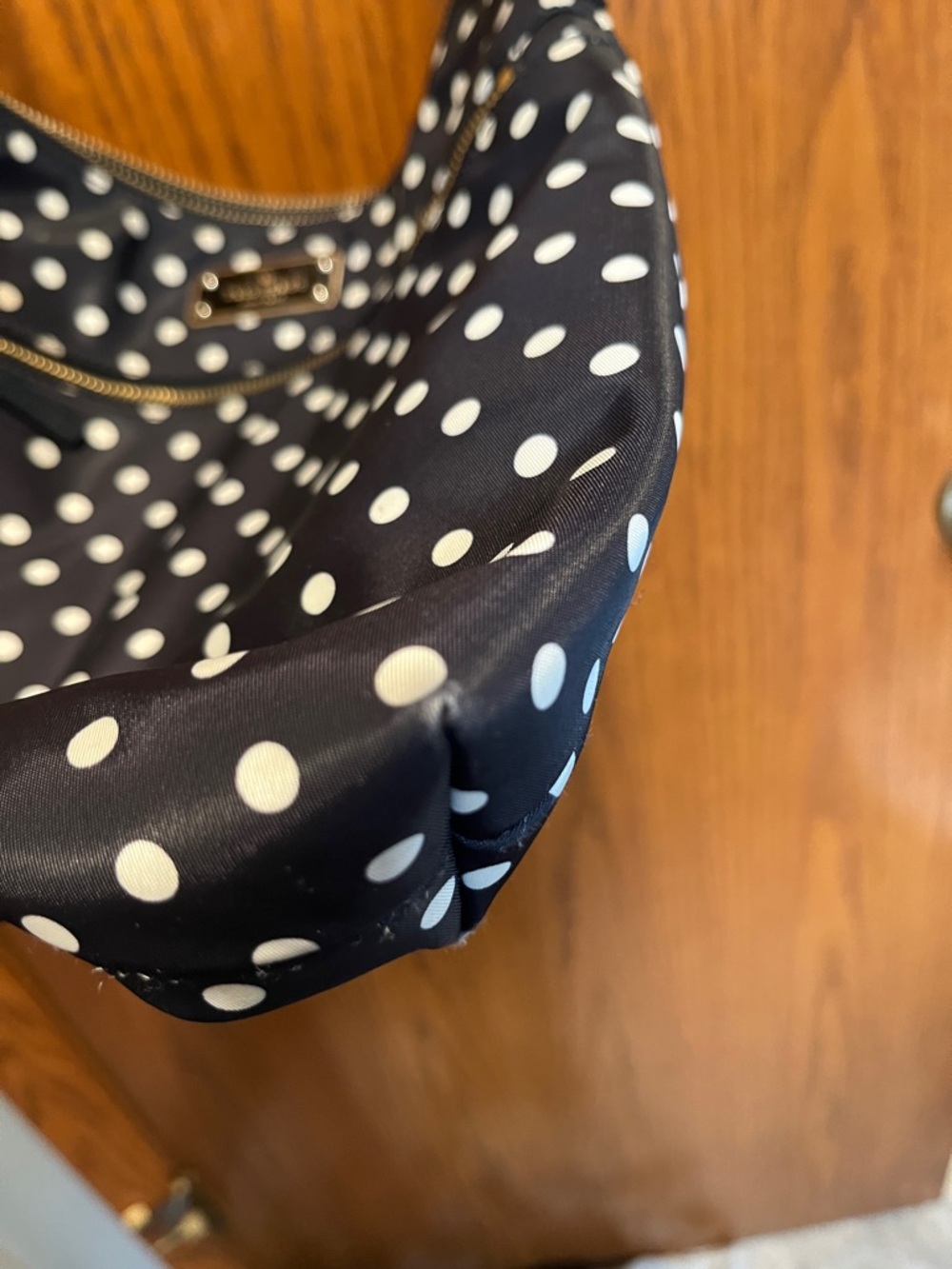 kate spade Black and White Polka Dot Crossbody Bag - Picture 3 of 10